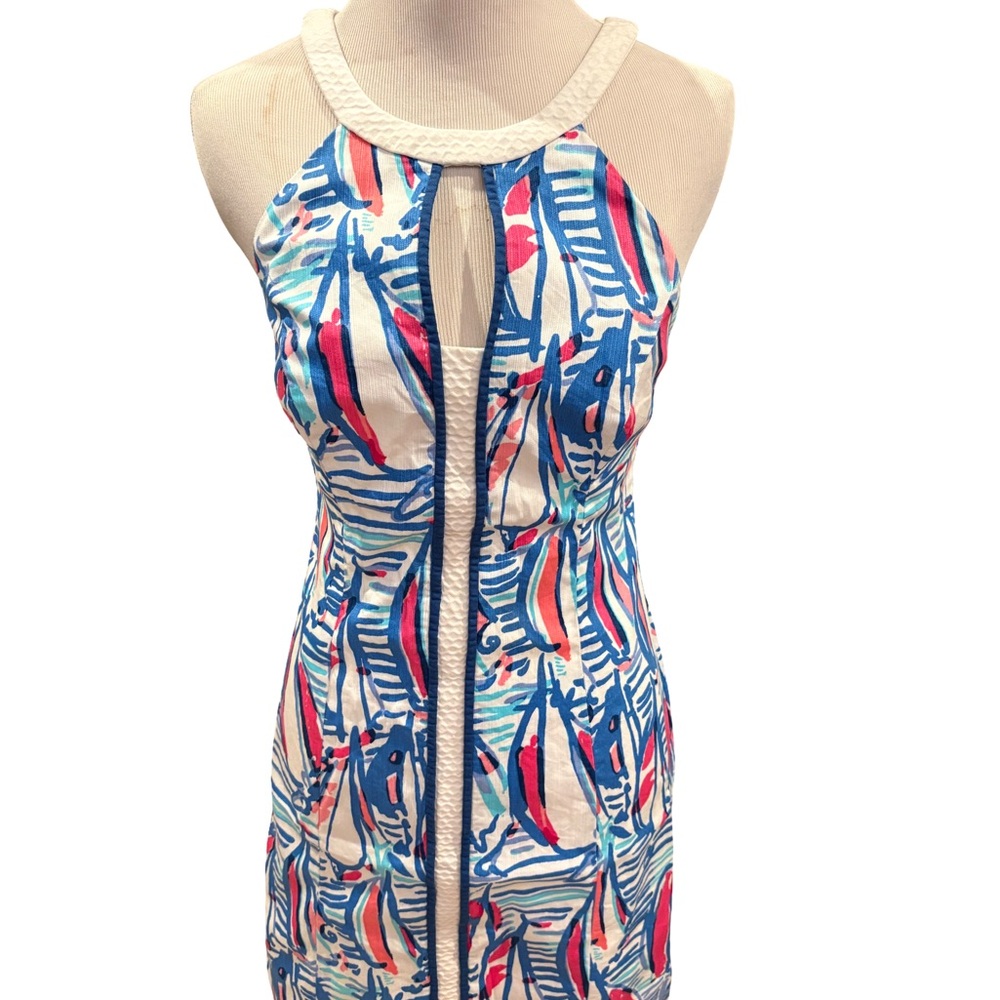 Lilly Pulitzer Blue and Pink Striped Dress - Picture 3 of 4